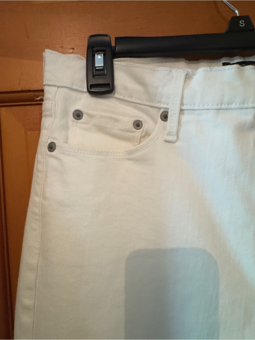 Banana Republic White high rise stretch Skinny Jeans, size 30/10 - Picture 8 of 8